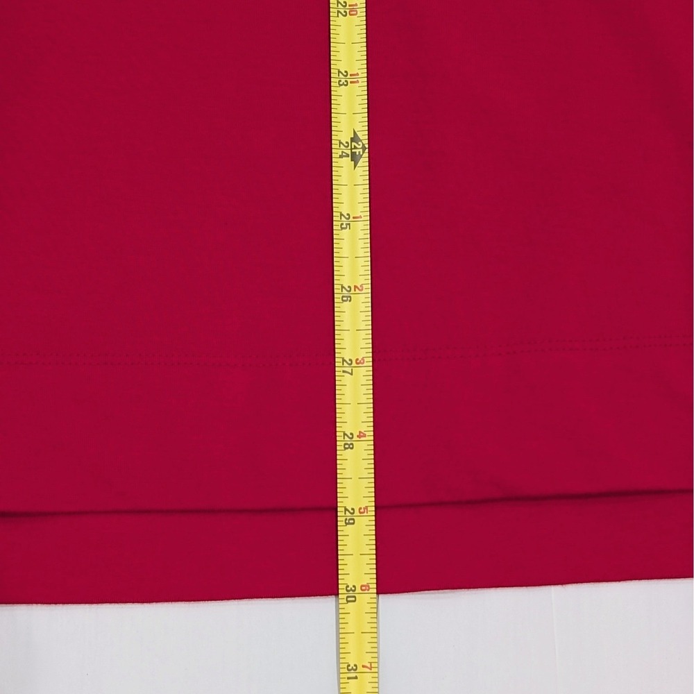 J.Jill Luxe Supima Ballet-Sleeve Tunic Size LP Cotton Blend Red Relaxed Capsule - Picture 4 of 9